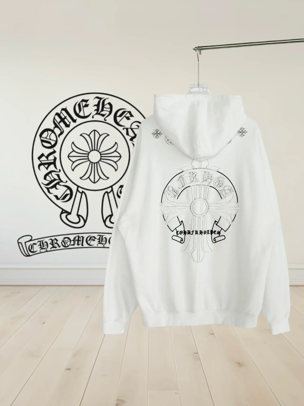 P340 [Higher version] Chrome Hearts*Chrome heart patch embroidered horseshoe logo‼ ️Hooded sweatshirt *Made of 430g pure cotton sweatshirt fabric with double yarns. The fabric is woven with double yarns and twisted together. The strength is 40% higher than that of single yarns, forming a three-dimensional texture similar to the texture of tripe. It not only maintains the moisture absorption and breathability of pure cotton, but also achieves "softness and not collapse" through double yarn thickening. The whole strip of Maliu scanning spray technology uses the washing process to produce a natural fading effect in parts, and the os version has a more lazy and loose feeling. *Laser burnt patch embroidery➕Frayed process: micro-label on the chest patch, large logo horseshoe pattern on the back, heavy laser burnt three-dimensional patch embroidery pattern design, washed and frayed, and the overall garment presents a lazy style. *Whether it is daily outings or sports and fitness, you can show your trendy attitude and become the focus of the street. Same style for men and women 𝐂𝐎𝐋𝐎𝐔𝐑: white, blue, black 𝐒𝐈𝐙𝐄: S-XL